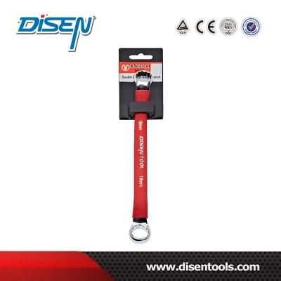 Double Offset Ring Spanner with Rubber Handle