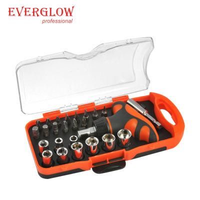 25PC Ratchet Screwdriver &amp; Bits Set