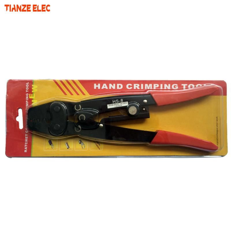 HS-8 Non-Insulated Terminals Ratchet Terminal Crimping Plier 1.25-10mm2 16-8AWG