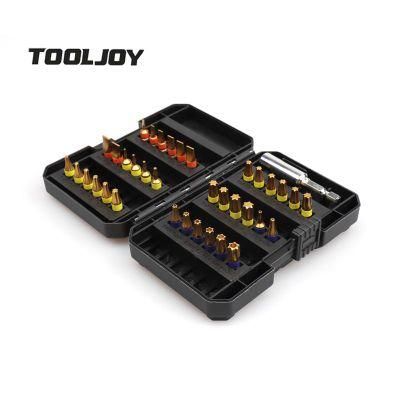 37PCS Magnetic Torx Slotted Philips 1/4&quot; Hex Shank Screwdriver Bits Set with Bit Holder