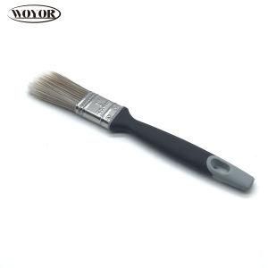 Flat Paint Brush with 50% White Mixed 50% Grey Tapered Filament
