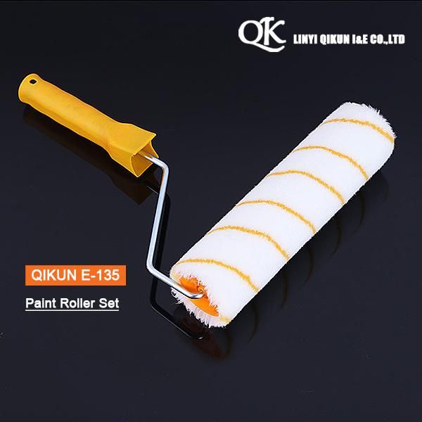 E-133 Hardware Decorate Paint Hardware Hand Tools Acrylic Polyester Mixed Yellow Double Strips Fabric Paint Roller Brush