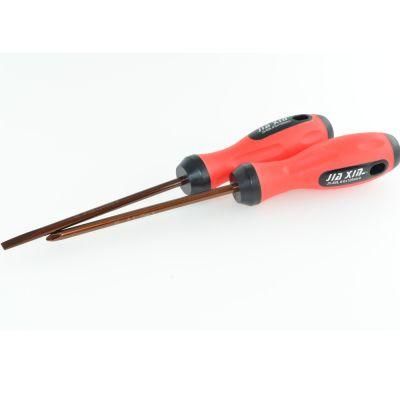 Screwdriver with Hole for Increased Torque with Full Support of Batch Rod Hardened