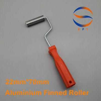 22mm Diameter Aluminium Finned Rollers Paint Rollers for FRP Laminating