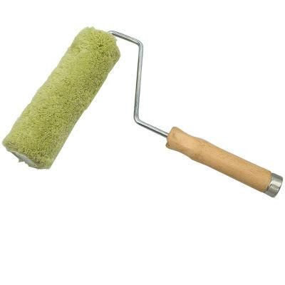 Decorative Paint Brush Roller with Wood Handle for USA