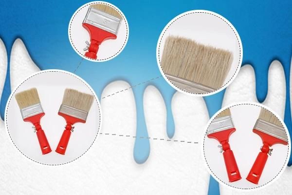 Factory Price Collapsible Red Plastics Handle Paint Brush