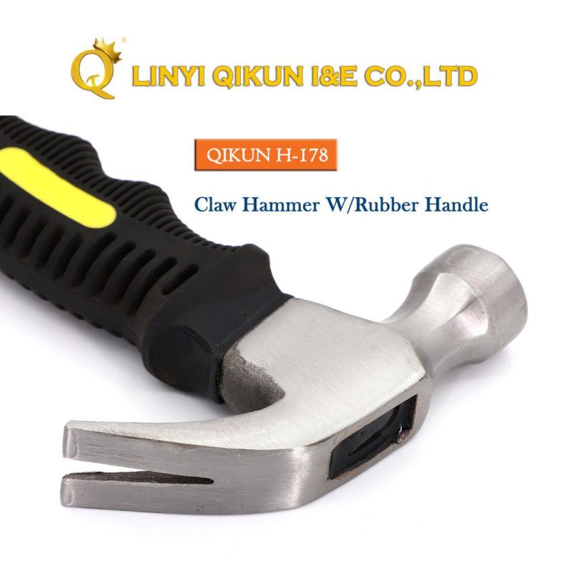 H-170 Construction Hardware Hand Tools Roofing Hammer with Steel Tube Plastic Coatedhandle