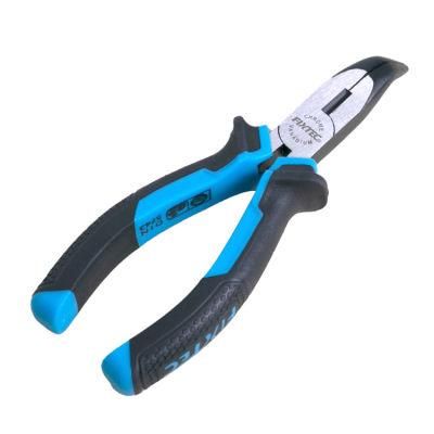 Fixtec Professional Hand Tools Mini Pliers 6&quot; CRV Bent Nose Pliers