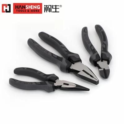 Professional Combination Pliers, Cutting Tools, Hand Tool, Hardware, Made of Cr-V, with TPR Handles, High Leverage Pliers, Labor-Saving Pliers