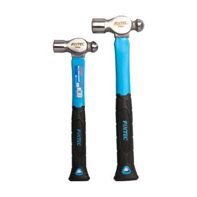 Fixtec 16oz/24oz Ball Pein Hammer Fiberglass &amp; Carbon Steel for Metal Rivet/Chisel/Punch