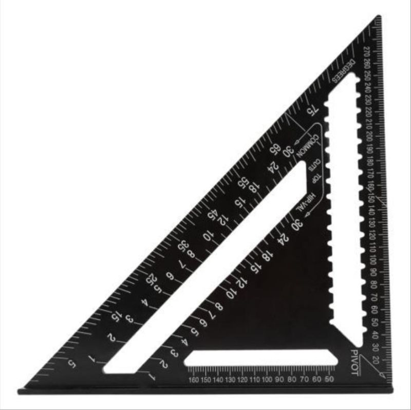 Factory Aluminum Alloy Multifunctional Triangle Ruler