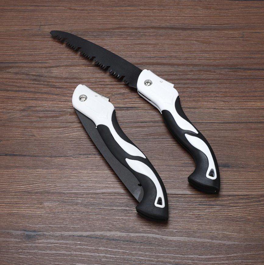 Outdoor High Strength Wear Resistant Folding Woodworking Hand Saw Two Angle Fast Sawing Tool