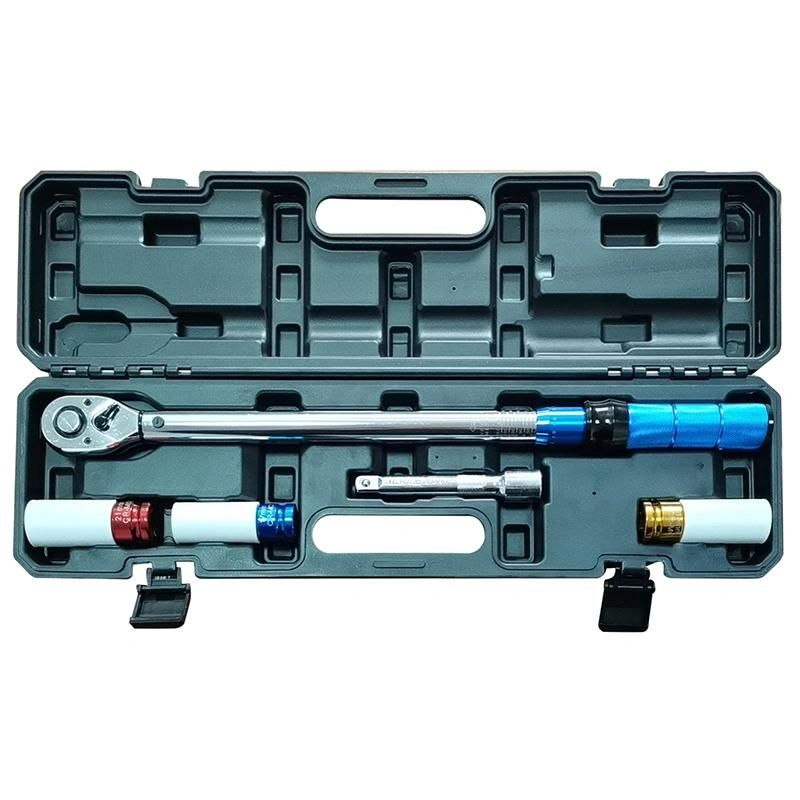 Viktec High Quality Universal Hand Tool 5PC Torque Wrench 1/2 20-210n. M with 17 19 21mm Wheel Sockets