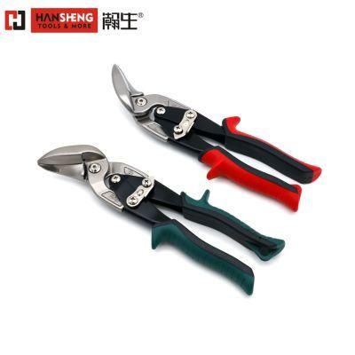 12&quot;, Made of High Carbon Steel, Cr-V, Cr-Mo, Matt Finish, Nickel Plated, TPR Handle, Straight, Taiwan Type, Aviation Snips, American Type Aviation Snips