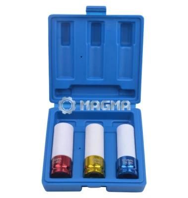 3 PCS 1/2&quot; Drive Protective Wheel Nut Impact Socket Set