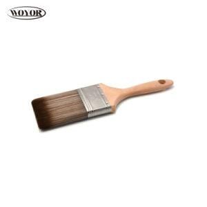 Brush with Wooden Handle Tapered Color Filament