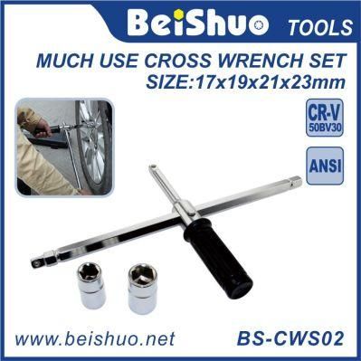 Multi-Function Lug Removable Wrench Cross Wrench Set