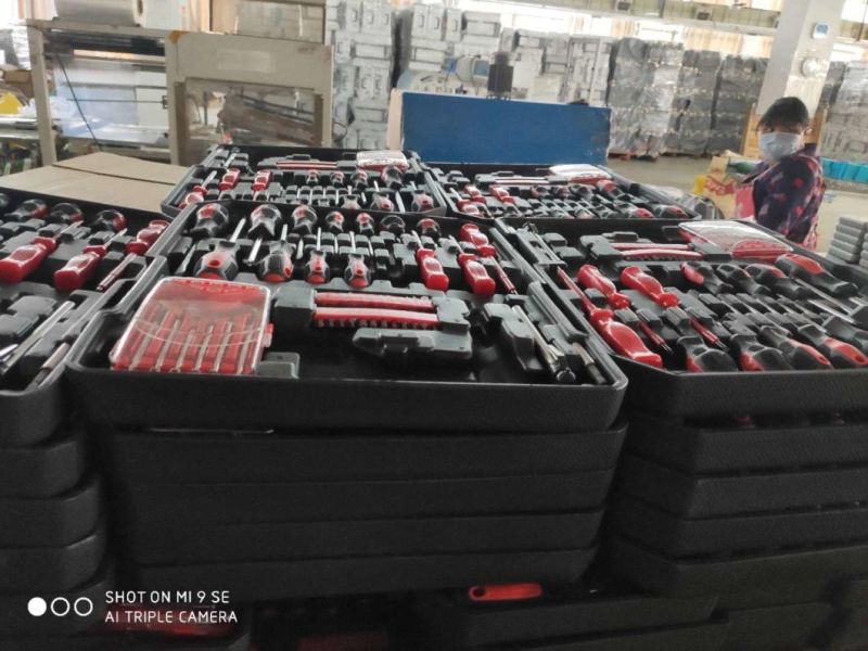 186PCS Popular Trolley Aluminium Case Home Hand Tool Set
