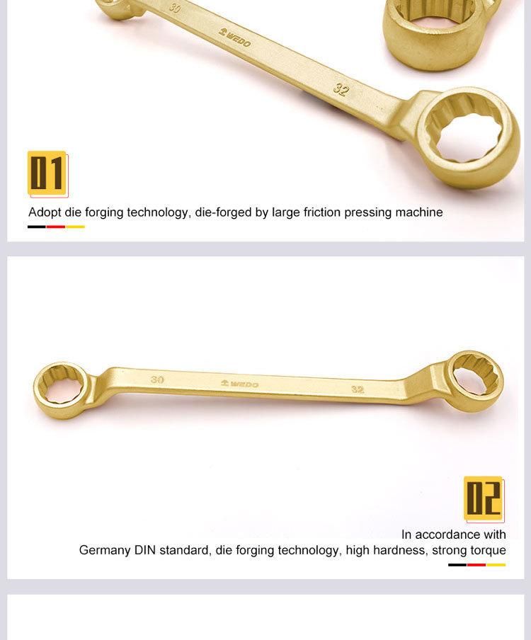 Wedo Aluminium Bronze Non Sparking Double Box Offset Wrench