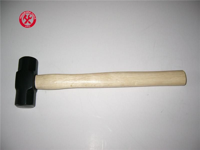 Machinist Hammer with Wooden Handle Carbon Steel Forged Head