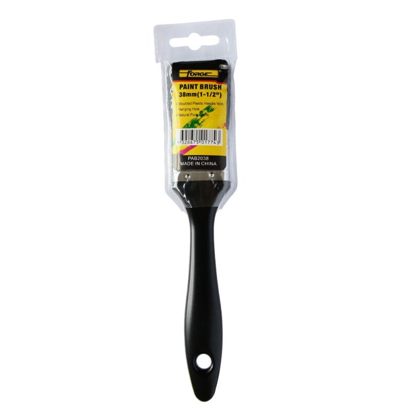 Painting Tools 38mm Paint Brush with Natural Pure Bristle and Plastic Handle