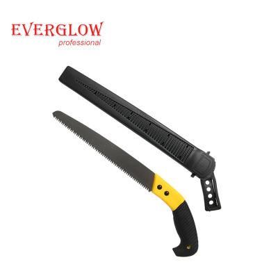 Garden Hand Saw Pruning Saw with ABS+TPR Handle with 3D Teeth Tapered Back