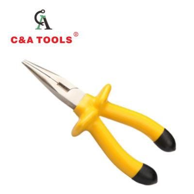 German Type Long Nose Pliers with Insulated Handle