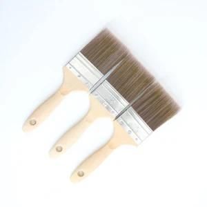 Flat Bristle Paint Brushes with Wooden Handle