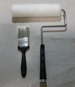 Acrylic Material Paint Roller Brush with Plastic Handle