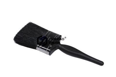 Plastic Handle Paint Brush with Bristle Black