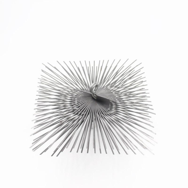 Square Flat Steel Funnel Brush /Industrial Pipe Brush / Decontamination and Rust Brush