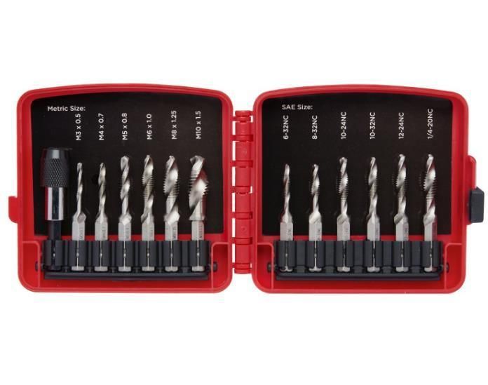 7PCS Combined Tap and Drill in Metal Case