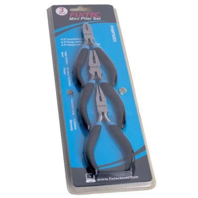 Fixtec Hand Tools 3PCS Hand Tools Set Mini Plier Set