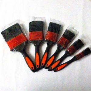 Black Bristle Mixture Flat Paint Brush