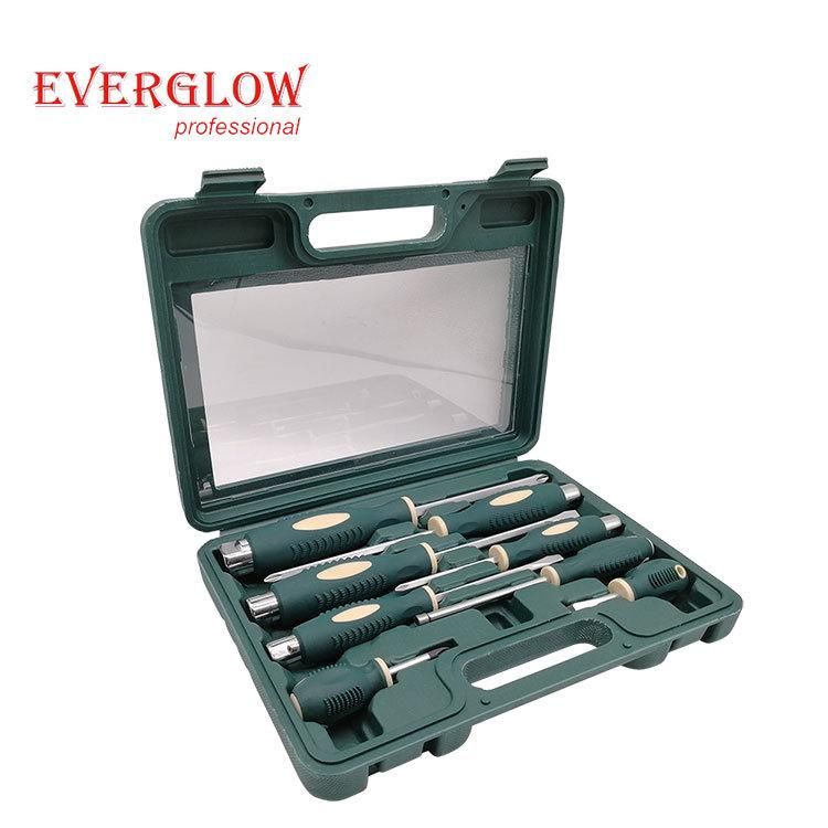 8PC Go-Thru Pound-Thru Screwdriver Set Screwdriver Slotted Phillips