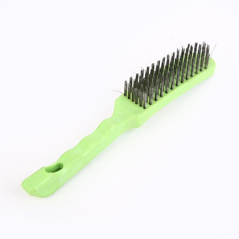 Suitable Plastic Handle Stainless Steel Wire Brush Polishing for Machine Use