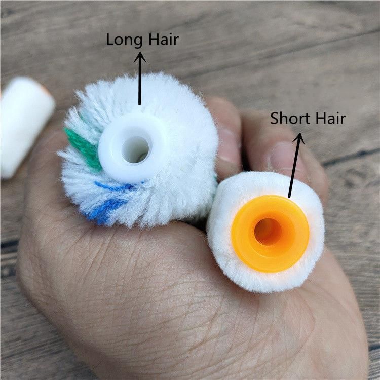 2 Inch Mini Repair Paint Roller Cotton Material Pating Brush Set