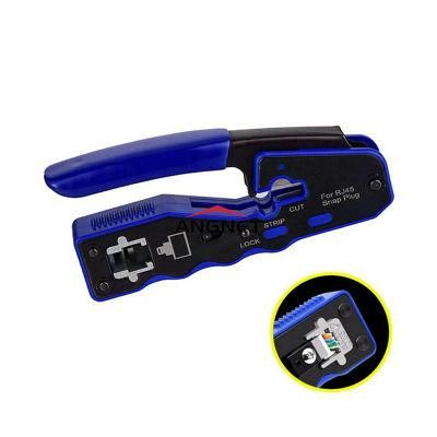 RJ45 Wire Network Tool RJ45 Cable Crimper Crimping Tool Pass Through Network Cable Crimper