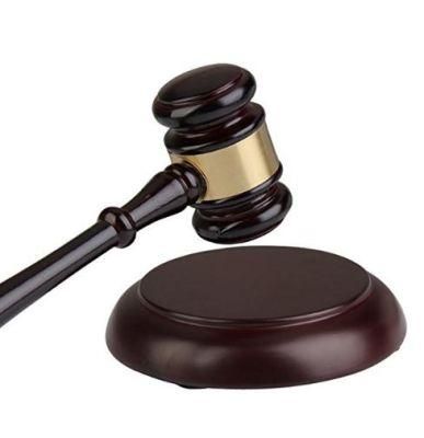 Wooden Auction Court Judge Gavel Hammer
