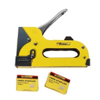 Hand Tools Q235 Heavy Duty Manual Nail Gun Staple Gun with Staples