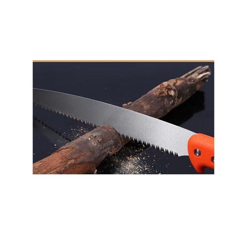 Pruning Saw with Sheath, Hand Saw with Straight Blade and Sheath, Suitable for Trimming Tree Branches and Clearing Forest Paths Wyz145878