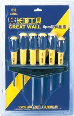 Promation 6PCS Wholesale Screwdriver Set with Slotted and Phillips Screwdriver