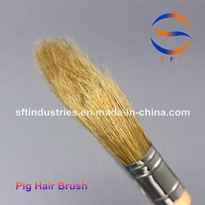 1/2/3/4 Inch Pure Pig Hair Mane Bristles Paint Brushes