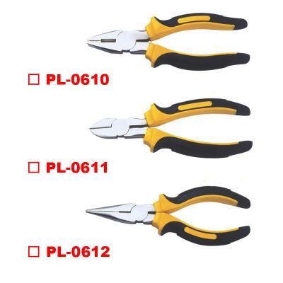 American Type Combination/Diagonal Cutting/Long Nose Pliers Two Color Handle