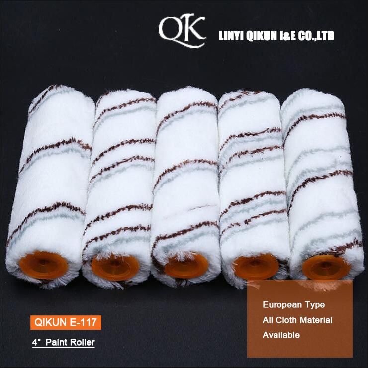 E-117 Hardware Decorate Paint Hand Tools Acrylic Brown Grey Double Strips 4" Mini Paint Roller