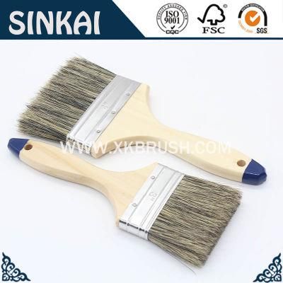 All Size Double Thick Wooden Handle Paint Brushes