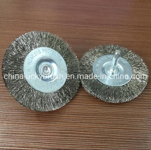 Steel Wire Polishing Wheel Brush with 6mm Shank (YY-232)