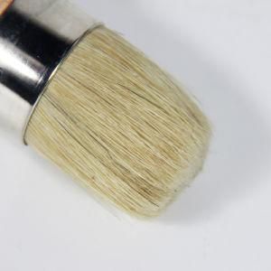 Round Pure Bristle Chalk Paint Brush with Wood Handle