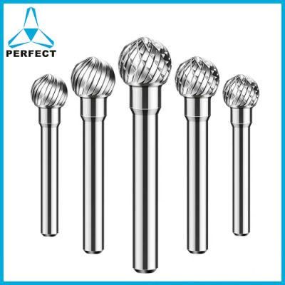 Ball Shape Double Single Cut Rotary File for Aluminum Craving