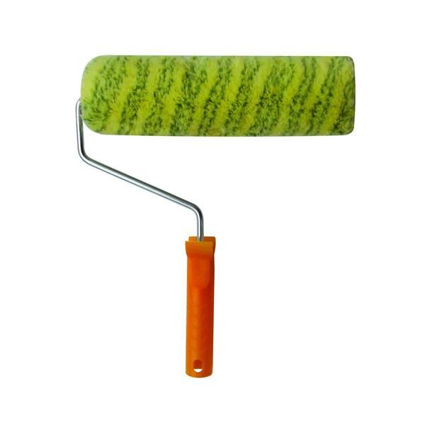 Yellow Roller with Green Lines with Orange Handle, 9′′